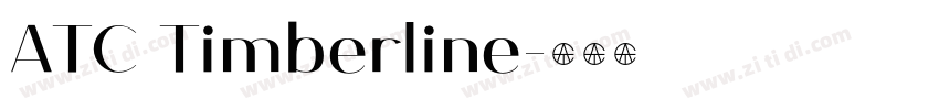ATC Timberline字体转换